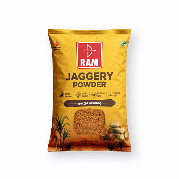 Ram Jaggery Powder 500g Pouch